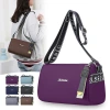 Best-selling solid-color simple women's bags, casual crossbody bags, large-capacity waterproof nylon fabric bags, direct supply from the manufacturer full image